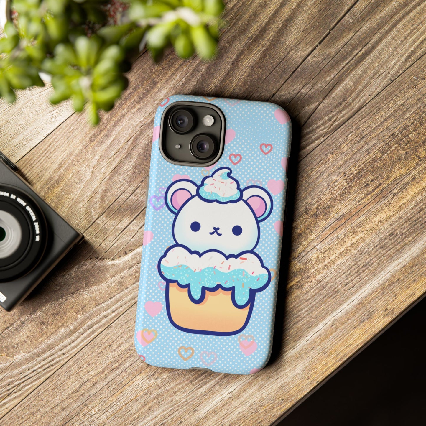 Frosty Cupcake Bear Phone Case