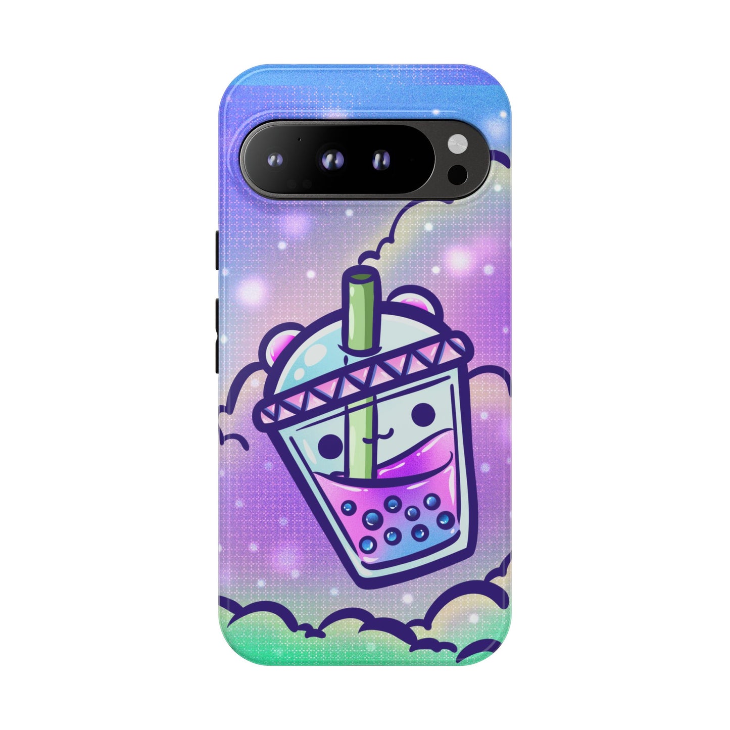 Sparkly Clouds Boba Phone Case