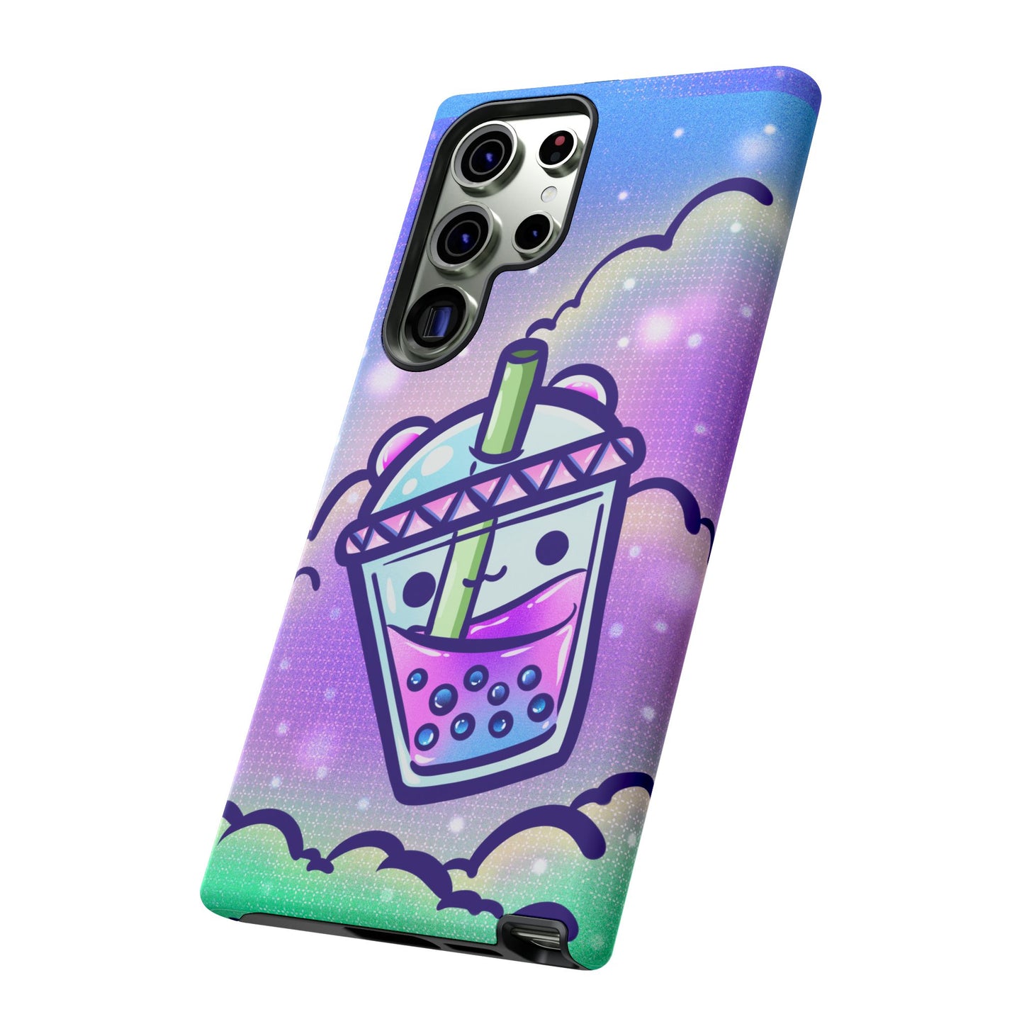 Sparkly Clouds Boba Phone Case