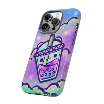 Sparkly Clouds Boba Phone Case