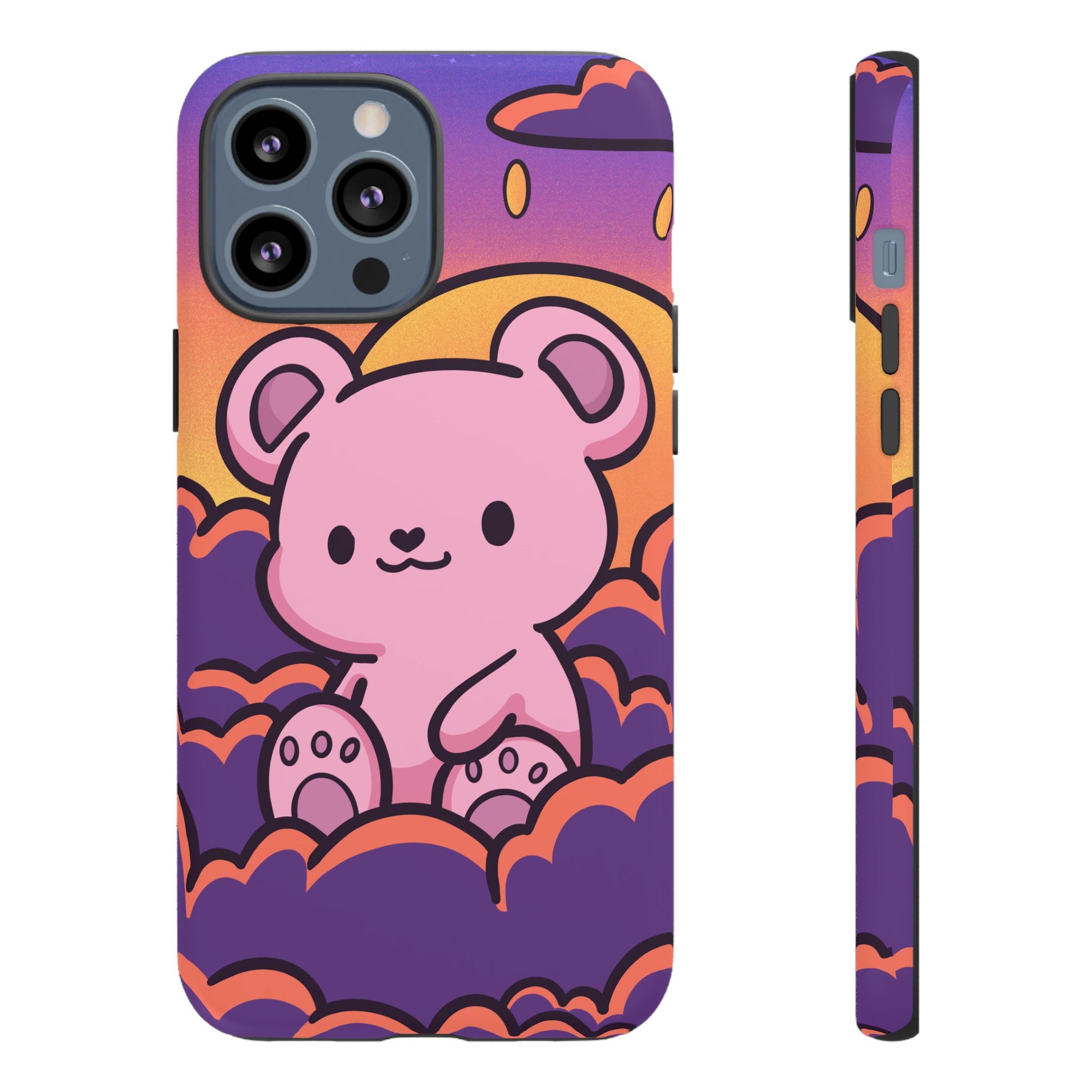 Cloud Cub Sunset Sky Bear Phone Case - Pink X Holic