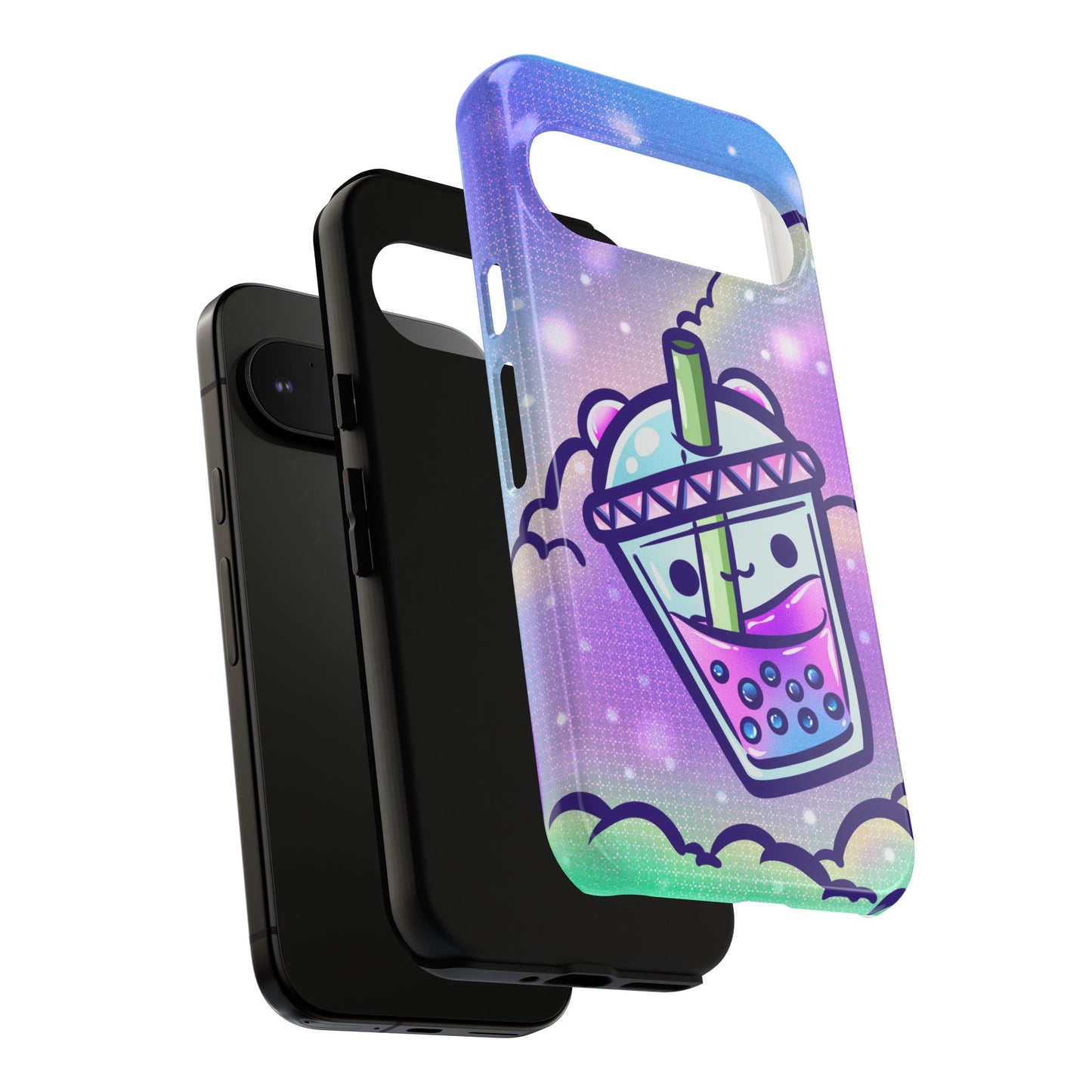Sparkly Clouds Boba Phone Case